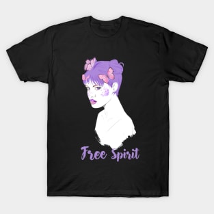 Free Spirit Purple Girl T-Shirt